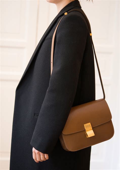 celine medium classic leather shoulder bag